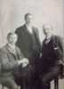Ernest Augustus Snell, seated right, pictured with his two brothers